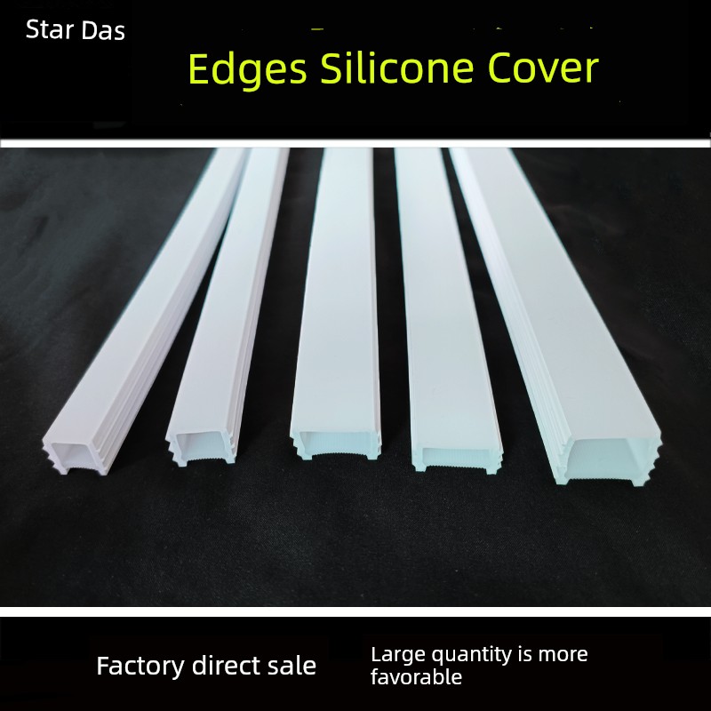 Led Wear-Free Silicone Cover Open Light Cover Strip Light Bar Concealed Linear Light Slot Soft Line Light Embedded Trunking Light