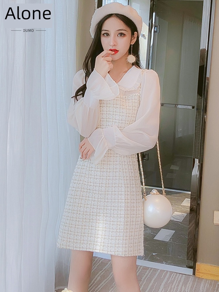 Little fragrance Plush Spring  Goddess Dress