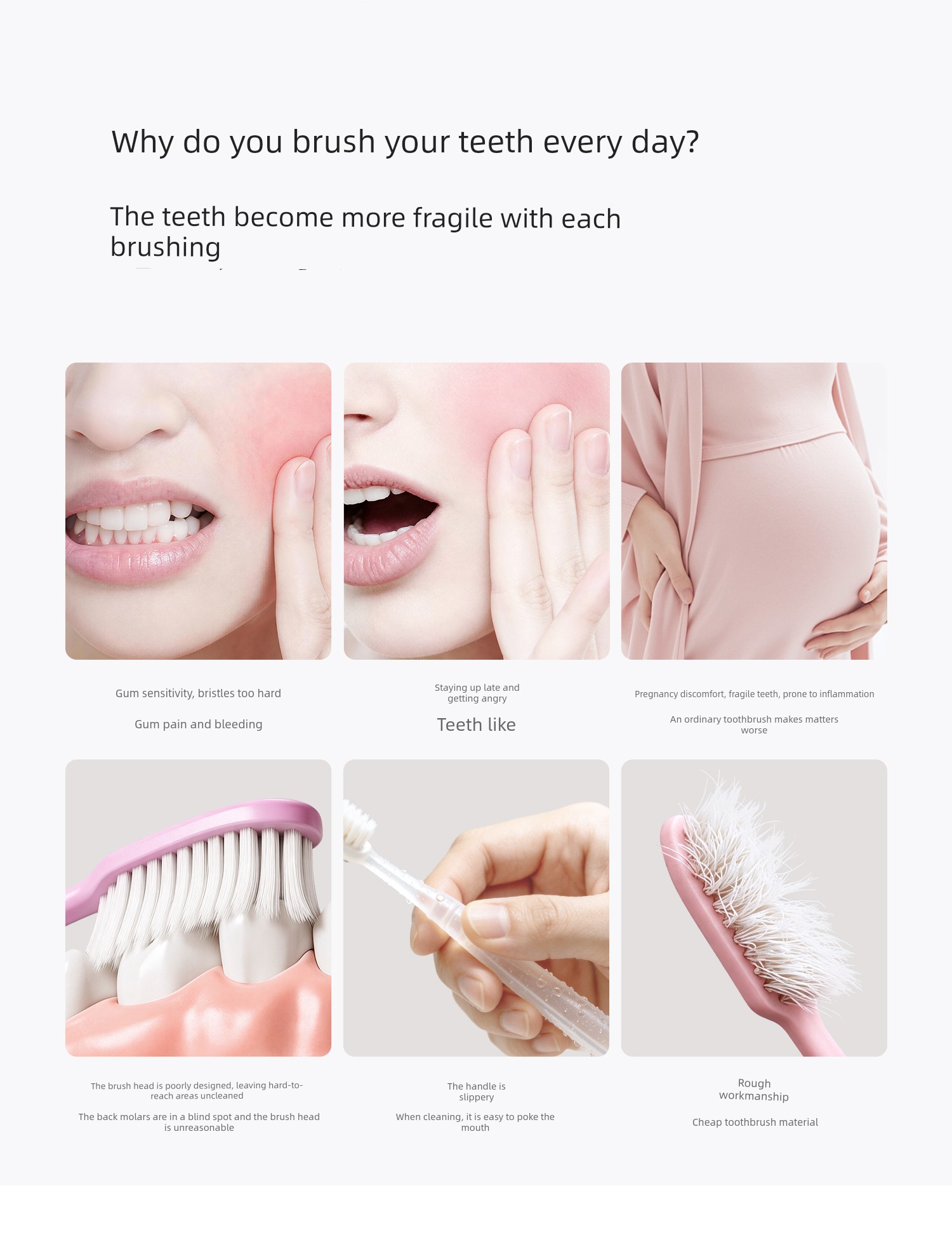 Inghen Cloud Soft Antibacterial Gum-Protecting Soft Bristle Toothbrush with Ultra-Fine Bristles, Wide Head, Anti-Slip Design, Specially Designed for — 1