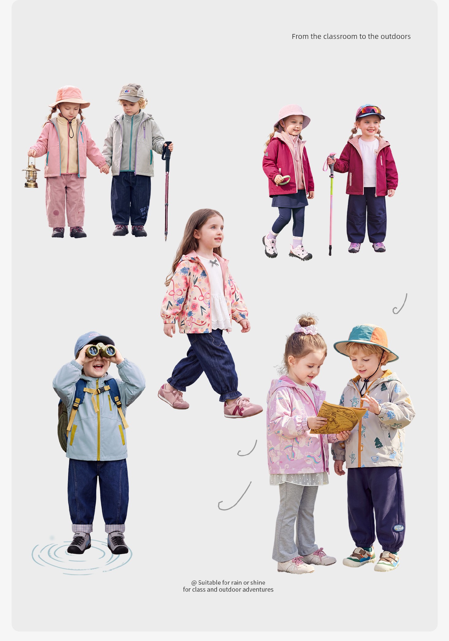 [All Girls' Wardrobes Live Broadcast Room] Jellybaby Kidsren's Soft Shell Jacket Girls' Three-In-One Jacket — 14
