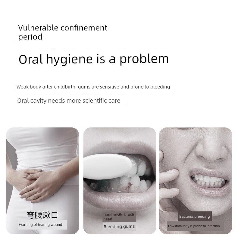 October Crystal Gauze Postpartum Toothbrush Disposable Maternity Supplies for Pregnant Women Postpartum Toothbrush Maternity Supplies 30 Pieces — 2
