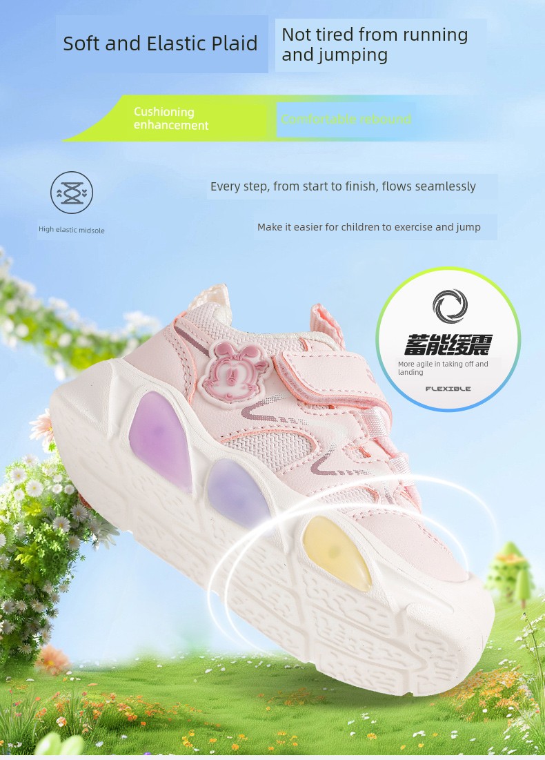 Babudou Children's Shoes, Girls' Shoes, 2026 New Autumn Model, Light-Up Shoes for 1 to 3 Years Old, Baby Light-Up Toddler Shoes — 7