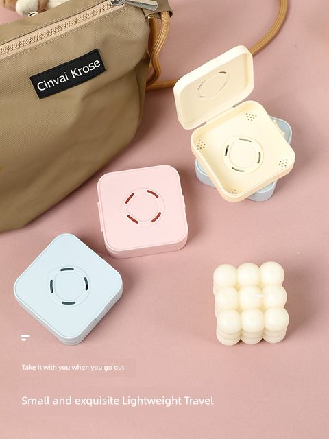 Breathable powder puff storage box Air cushion Puff box Empty box Portable acrylic special dustproof makeup