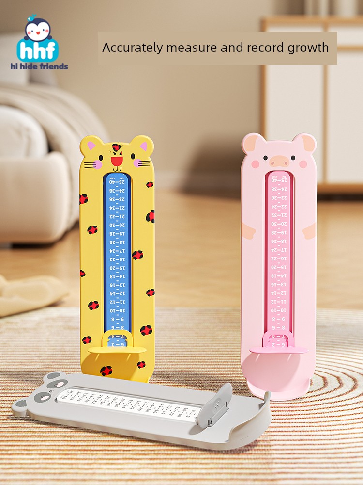 Baby Foot Measurer, Children's Accurate Foot Length Measuring Device, Infant Shoe Size Measuring Ruler, Kids' Home Shoe Measuring Tool