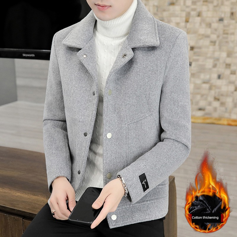 Adding cotton Thickened section keep warm loose coat Autumn and winter Windbreaker