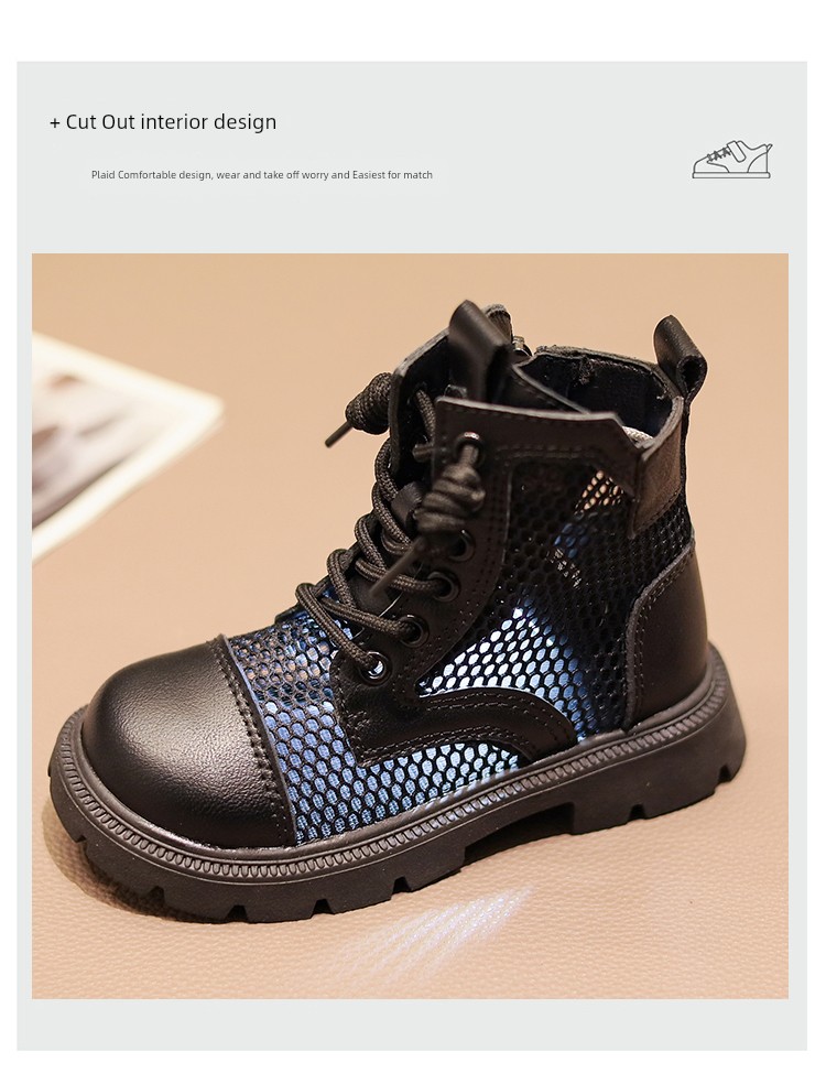 Children's Boots 2026 Autumn and Winter Martin Boots for Girls, Non-Slip Soft Sole, Runway Performance Dance Boots, Breathable Short Boots for Boys — 5
