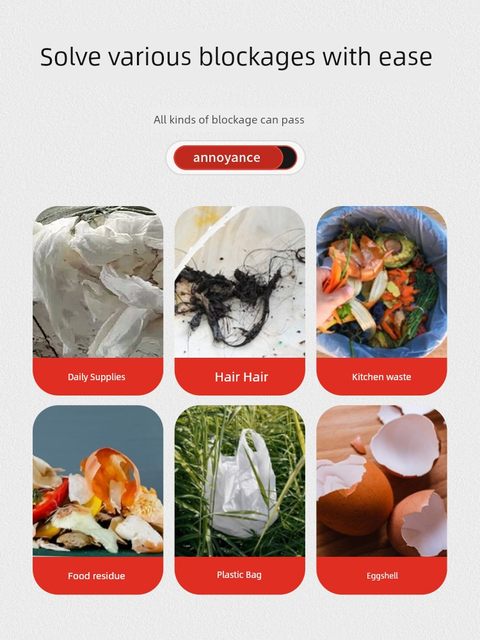 厨房下水道疏通神器专用工具电动管道疏通机一炮通厕所马桶疏通器