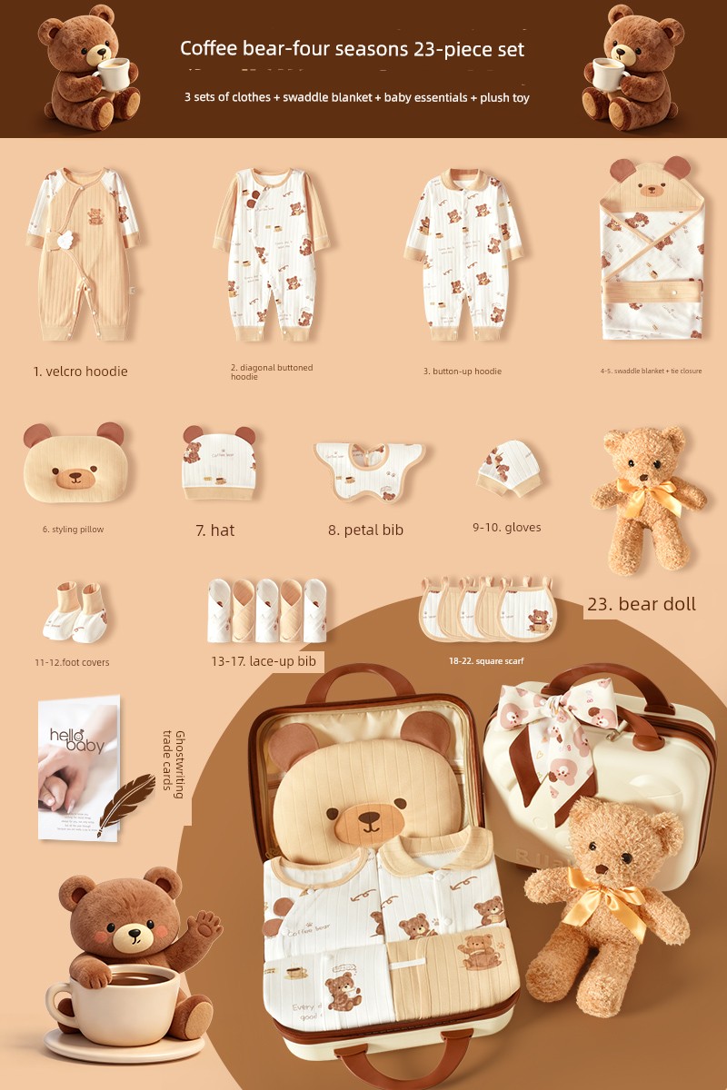 Newborn and One Month Old Baby High-End Baby Gift Package — 8