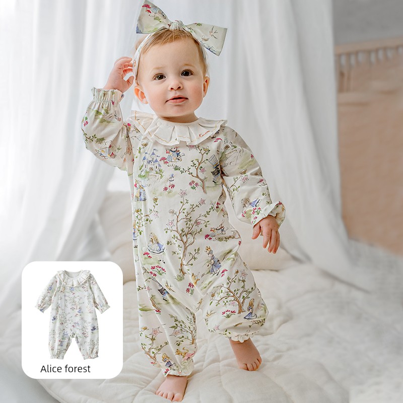 Qianxi Avocado Pure Cotton Autumn and Winter Baby Jumpsuit — 2
