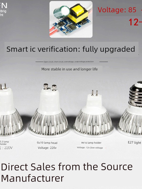 Led GU10 Screw Restaurant Low Voltage the Lamp Cup