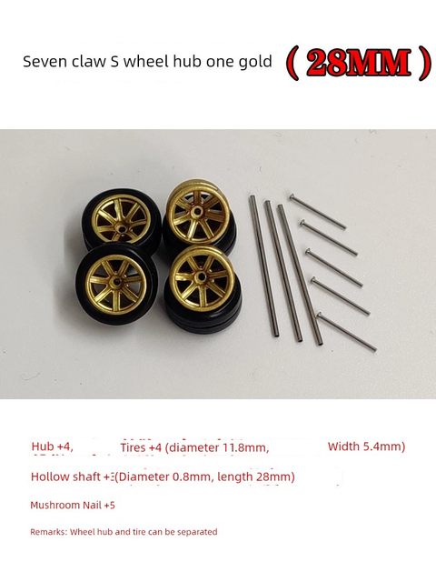 Alloy car model 1/64 modified wheel hub rubber tire small wheel modified hot wheel matchbox Dome card
