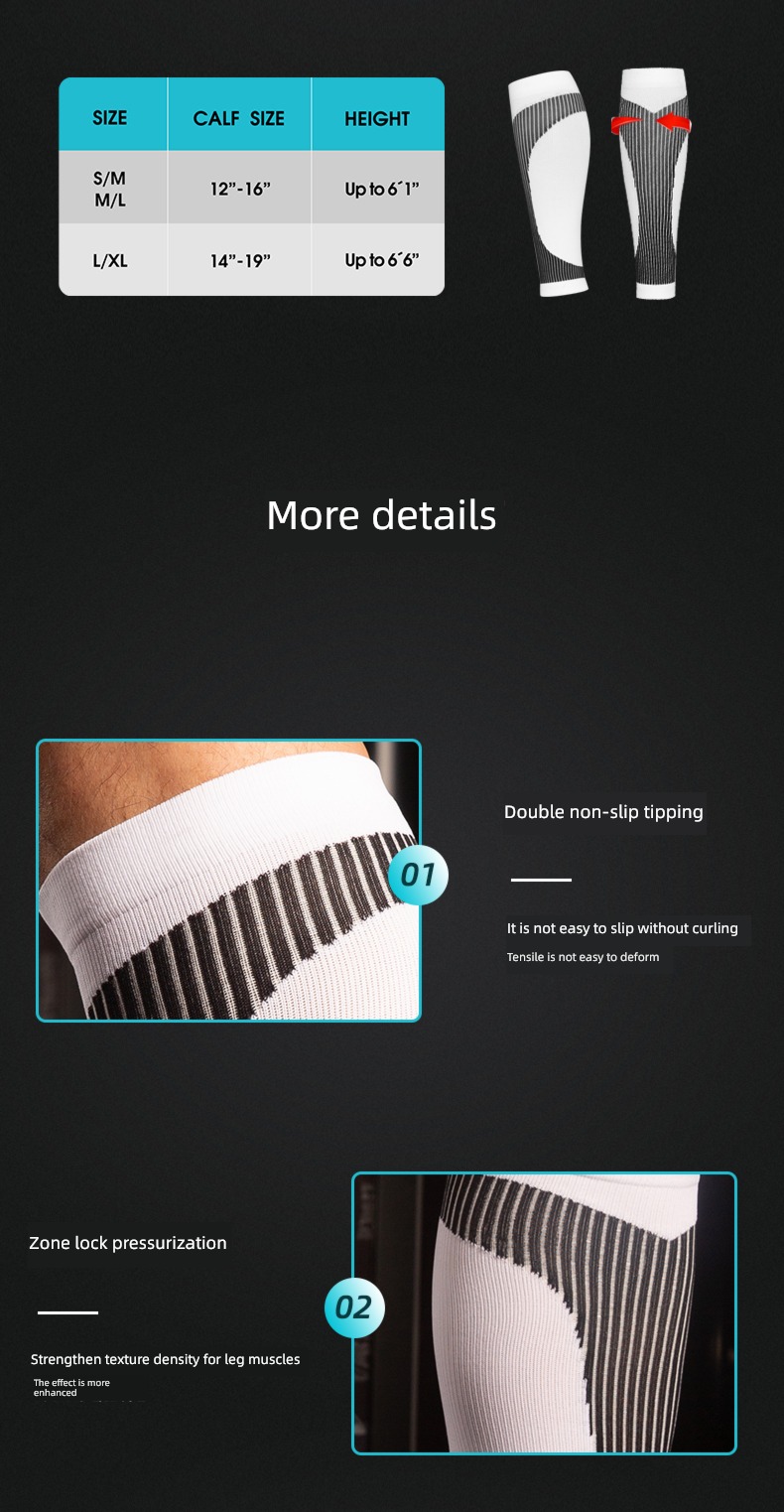 marathon motion Calf protection Muscle energy Middle cylinder Socks