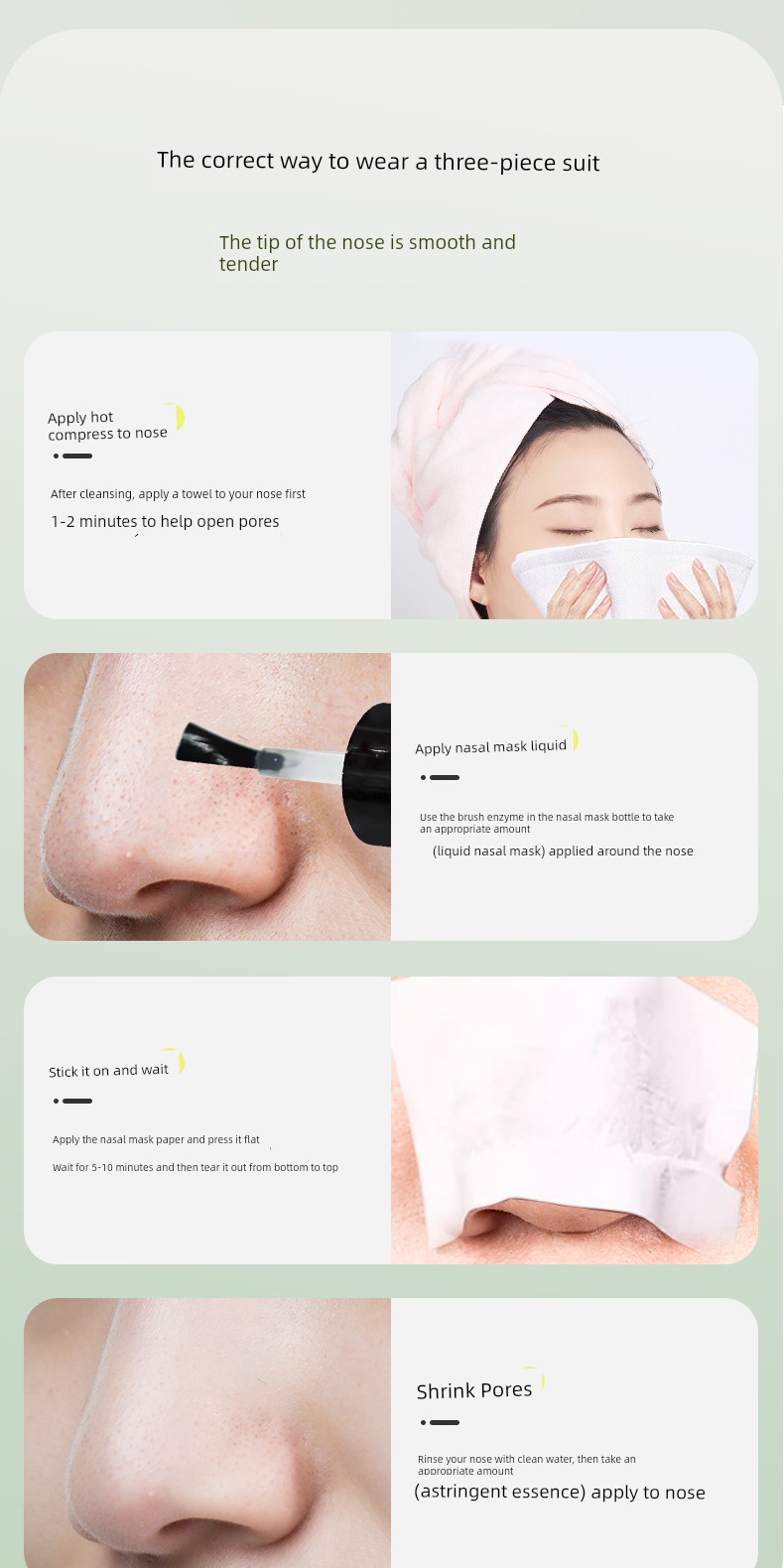 Hanji Tea Tree Blackhead Removal Kit Official Genuine Product for Pore Tightening and Deep Cleansing, Professional Salon Grade Xza68 — 8