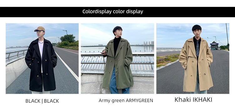 autumn Medium and long term ins Simple and versatile leisure time Windbreaker