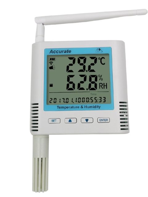 Wireless 4G temperature and humidity recorder GPRS cold storage remote SMS alarm mobile phone Bluetooth printing cold chain data