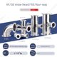 Stainless steel 304 vacuum elbow 4-way 90-degree internal and external mirror polishing vacuum diameter tee KF16 KF25