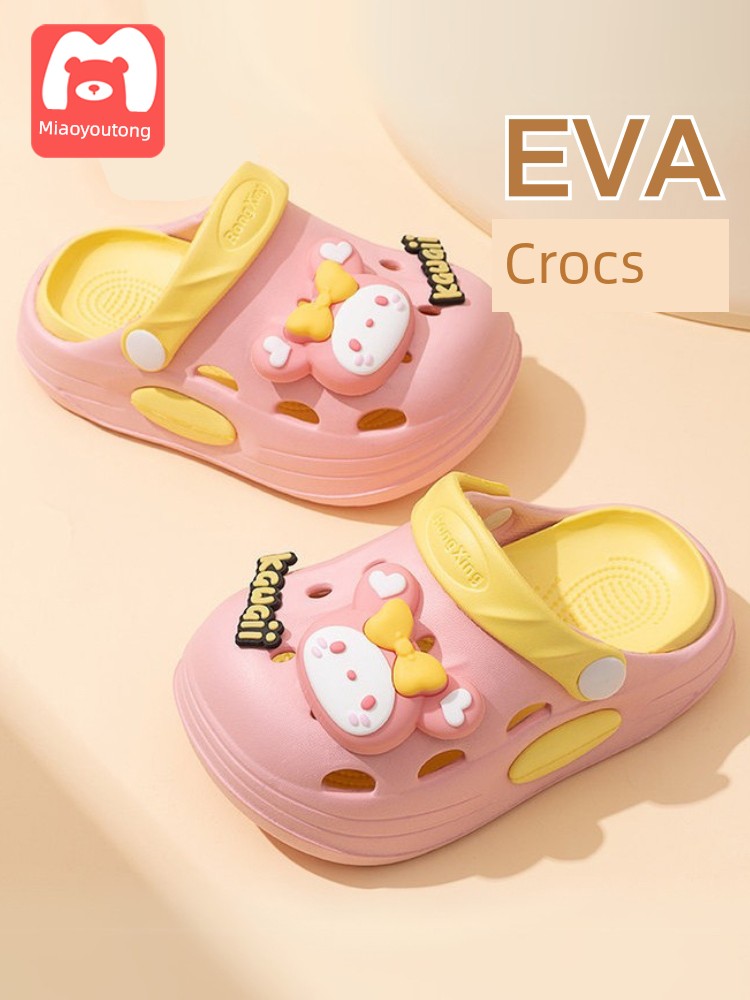 Children's Slippers 2026 Summer New Style Boys' and Girls' Baby Clogs Kids Indoor Home Non-Slip Cool Slippers