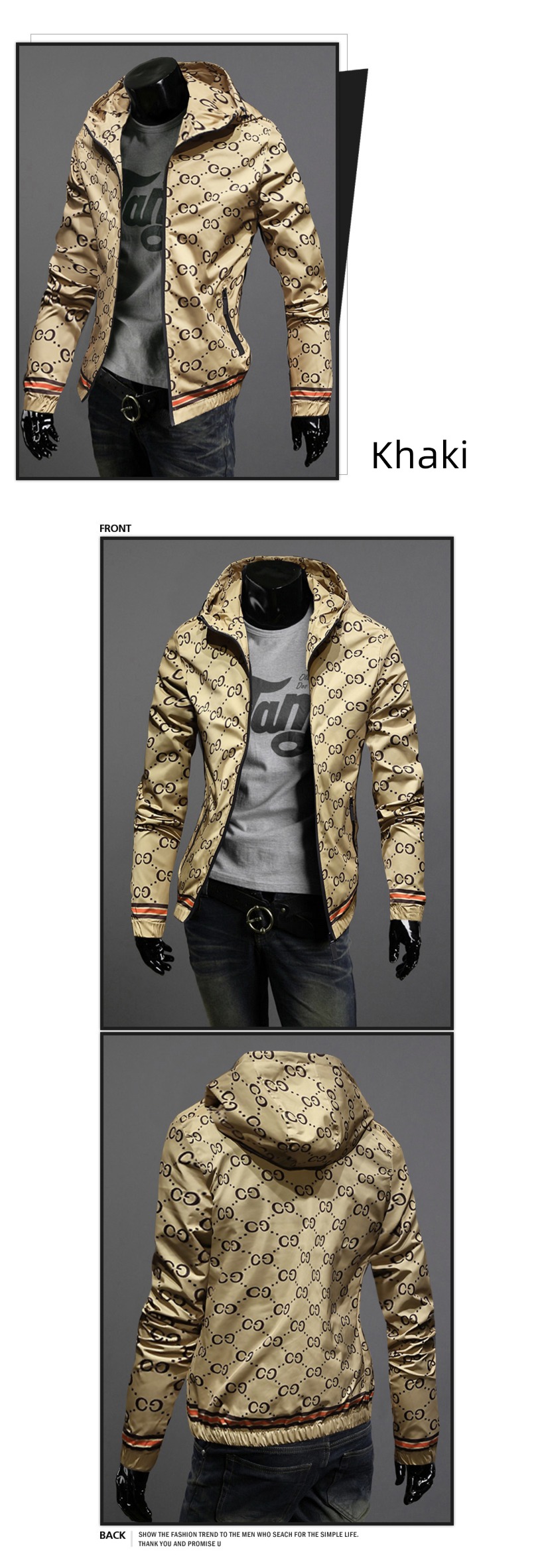 European station spring and autumn Self-cultivation trend handsome loose coat Jacket