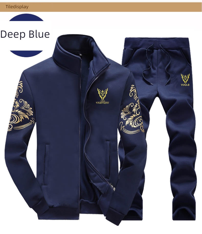 man thickening Autumn and winter trend leisure time keep warm Sweater