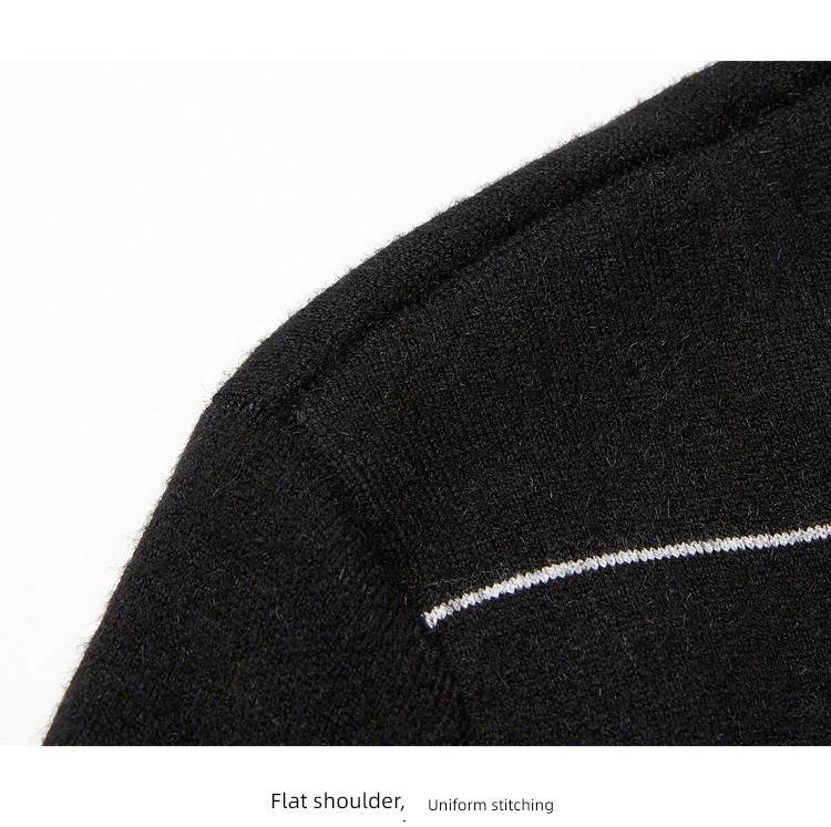 HLA Round neck Pinstripe soft Long sleeve Sweater