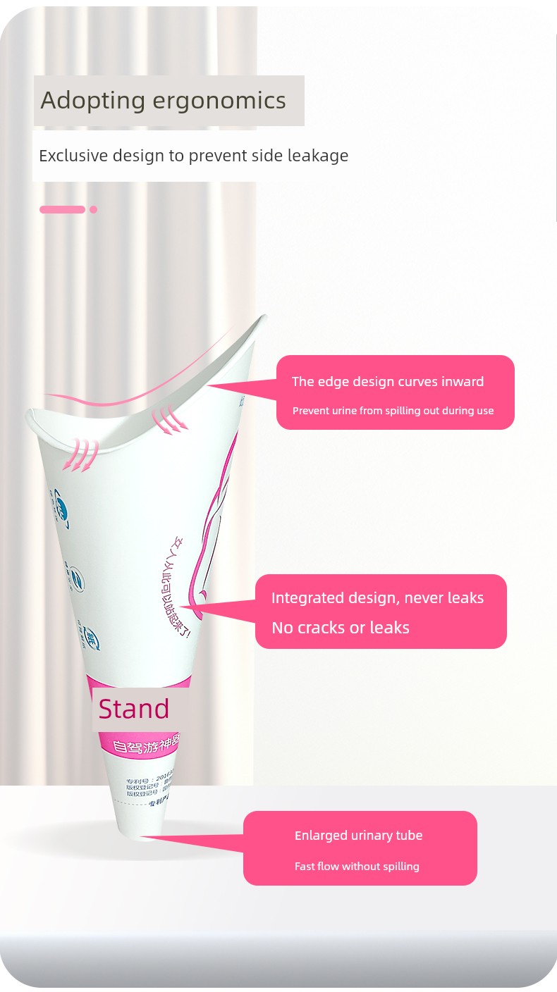 Standing Urination Device for Women, Disposable Urinal for Pregnant Women, Eliminates the Need to Squat, Allows Girls to Urinate While Standing — 7