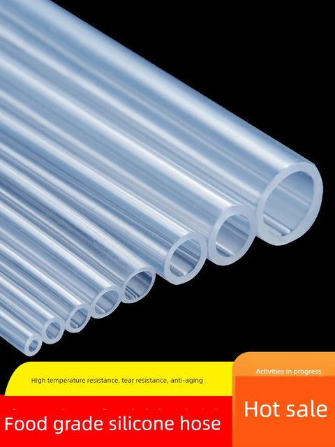 Silicone tube hose transparent food grade odorless high temperature resistance elastic thickening water dispenser peristaltic pump water pipe household use