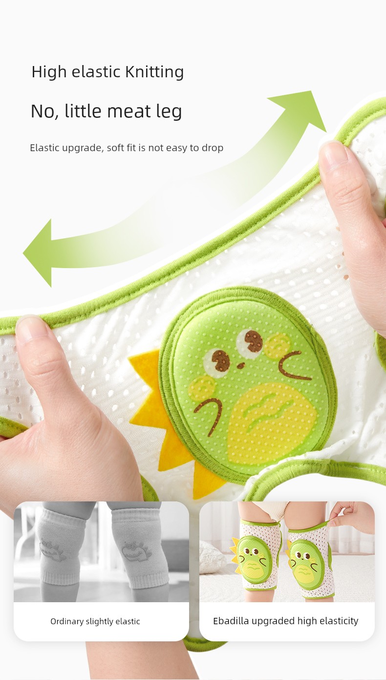 Baby Knee Pads for Crawling, Baby Knee Protectors, Children's Crawling Anti-Fall Elbow Pads, Summer Thin Breathable Style — 7