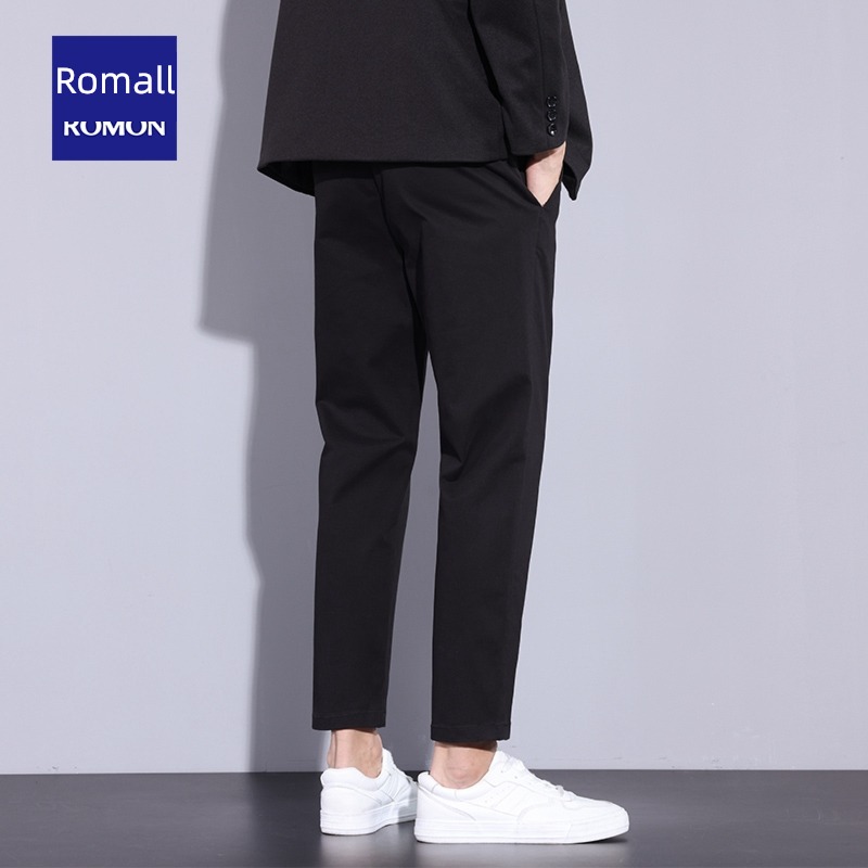 Romon business affairs Spring and Autumn Nine points man Casual pants