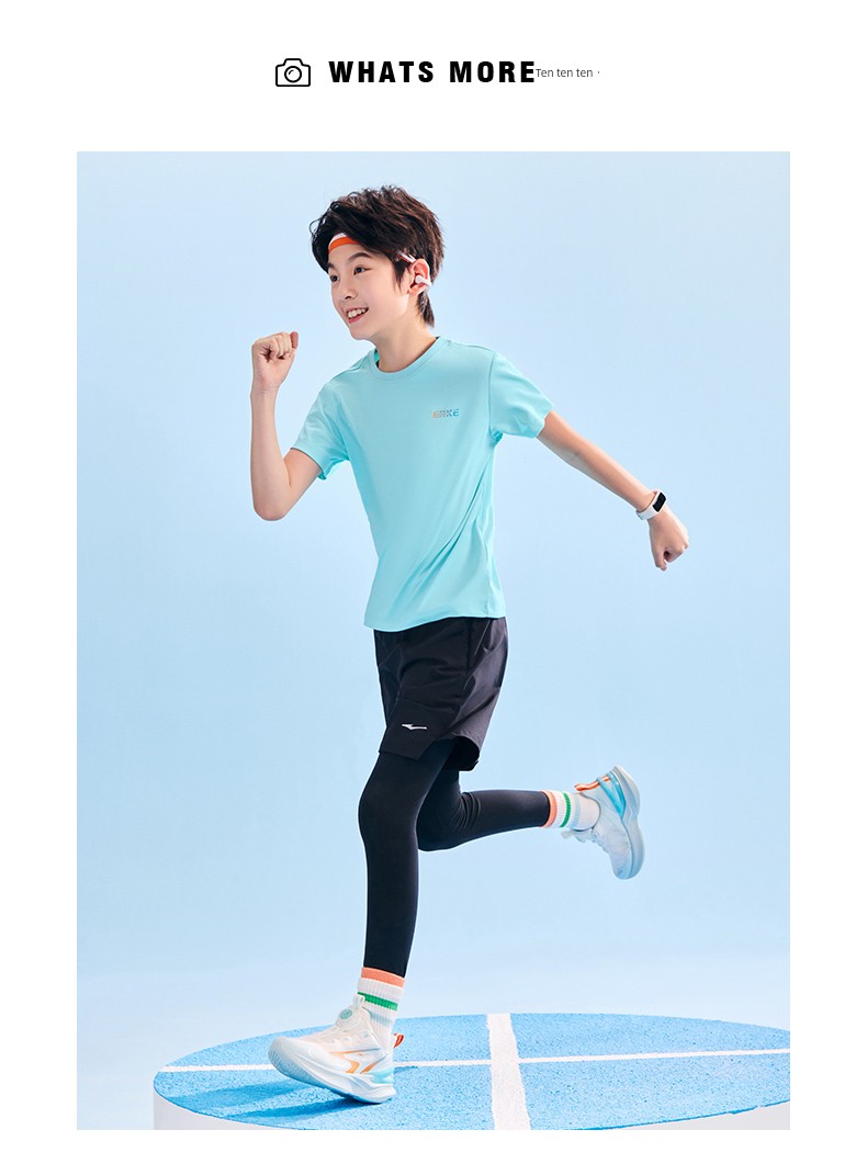 Hongxing Erke Quick Drying Clothes Sports Breathable Half Sleeve Children's Clothing — 31