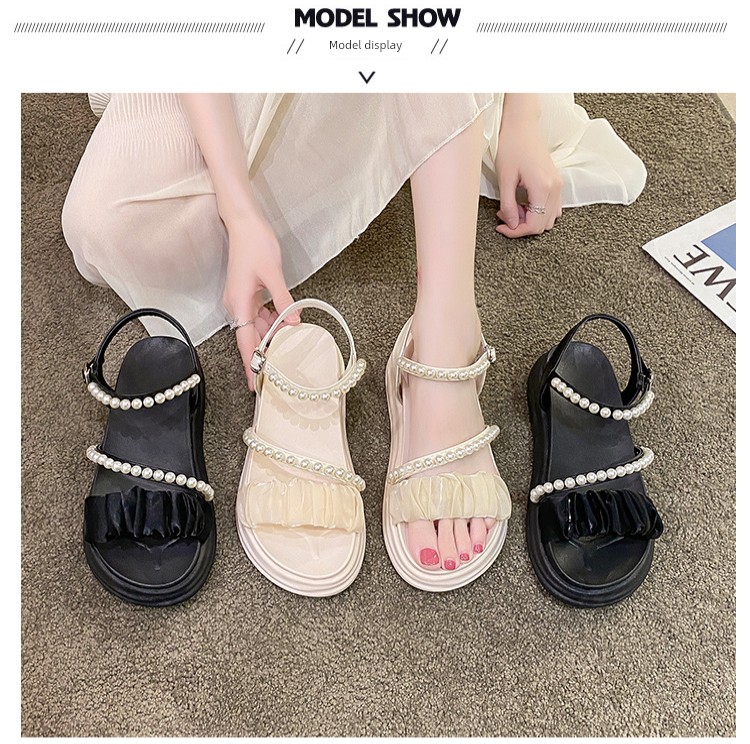 Girls' Sandals 2026 New Style Princess Trendy Beach Shoes for Older Children Casual Sports Shoes Soft-Soled Roman Shoes Trendy — 6
