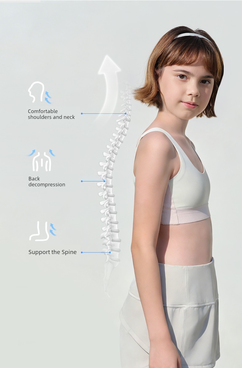 Likeuu Girls' Underwear, Puberty Vest, Student Girl Bra, Youth Hunchback Correction Device — 12
