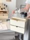 Cosmetic storage box desktop high-end acrylic 2025 new dressing table drawer partition dustproof storage rack