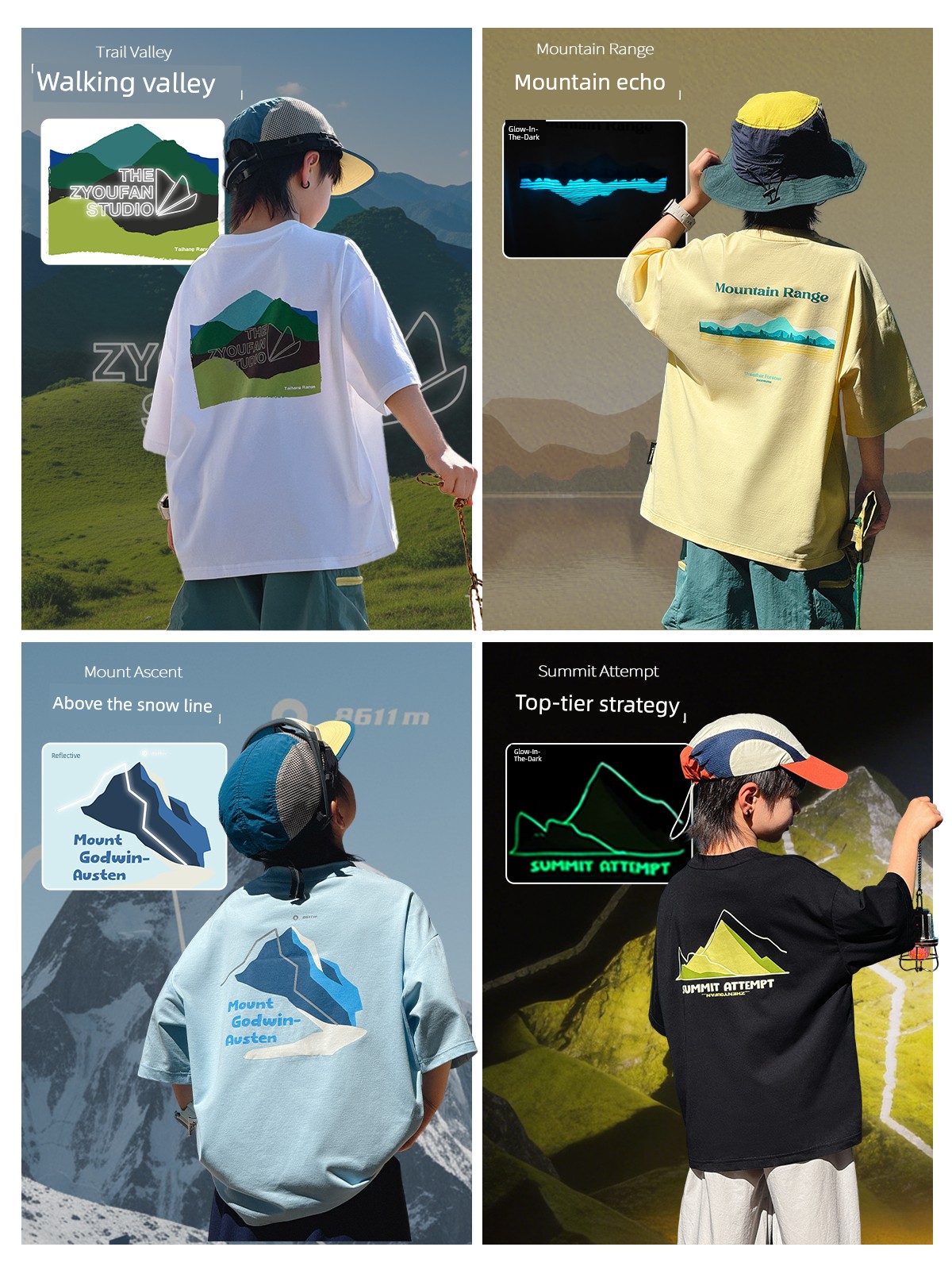 Zhen Youfan Boys' Long-Sleeve and Short-Sleeve T-Shirts for Children and Older Kids, Summer and Spring/Autumn 2026 New Summer Clothing Boys' Tops