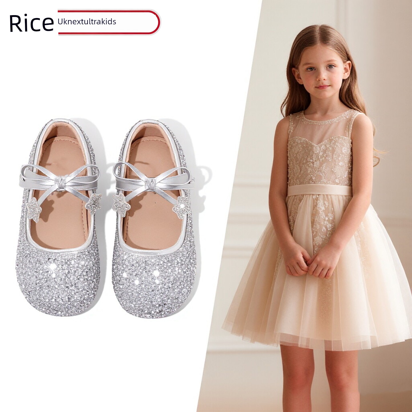 British Nu High-End Little Girl Princess Shoes, Girls' Dress Shoes, Beautiful Crystal Shoes, 2026 New Spring and Summer Single Shoes — 3