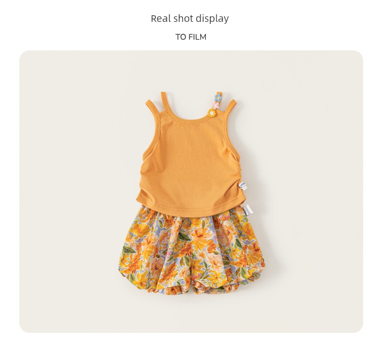 Girls' Summer Outfits, Beautiful Clothes for Baby Girls, Children's Summer Wear, Stylish Dopamine Outfits for Summer, Fashionable Children's Clothing — 35