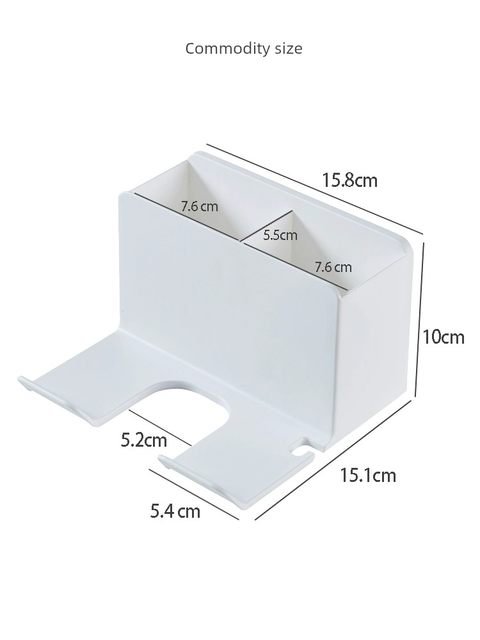 Huadema Hair Dryer Rack without punching bathroom toilet toilet storage rack wall-mounted air duct rack