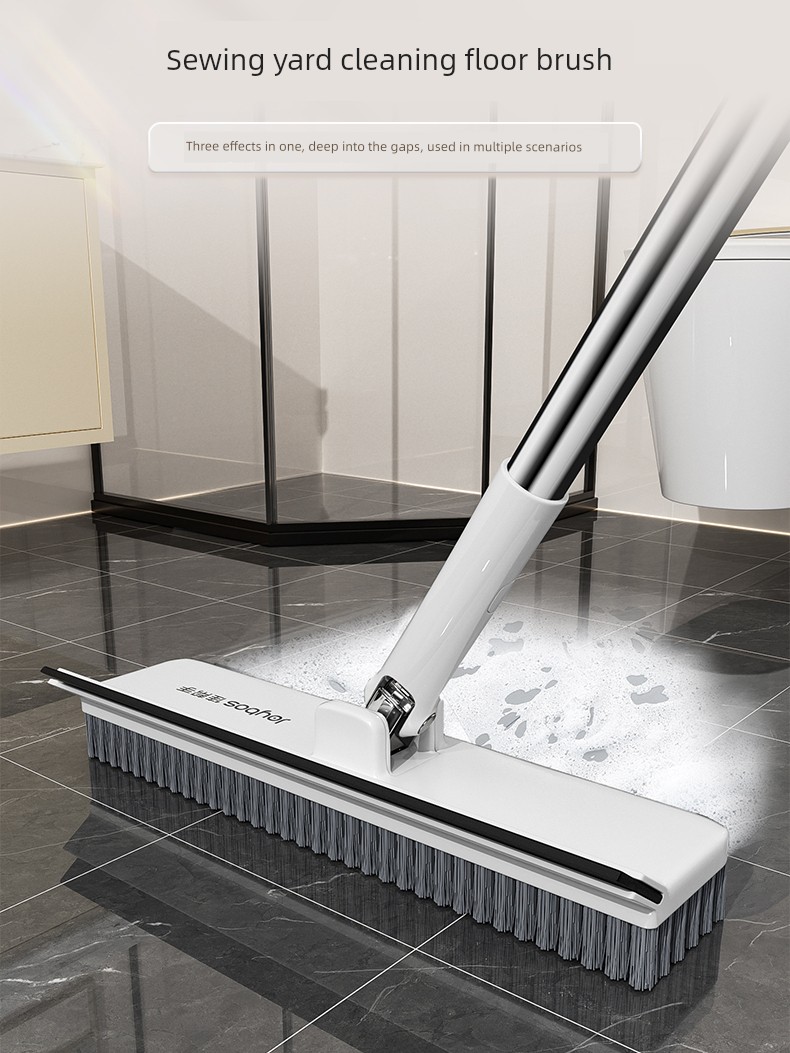 Jiabangshou No Dead Angle Toilet Bathroom Long Handle Floor Brush