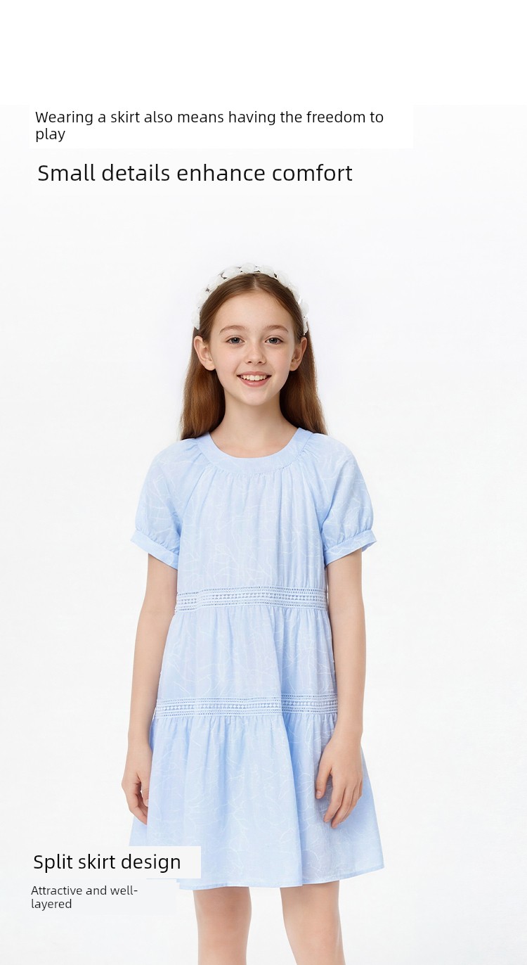 [Same Style in Shopping Malls] Balabala Kidsren's Clothing Girls' Skirts Kidsren's Dresses 2026 New Summer Princess Dresses — 9