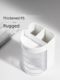 Deli multi-function pen holder office business four-layer partition pen holder storage box thickened transparent visual pen holder office desktop storage rack fashion stationery pen holder student desktop storage rack