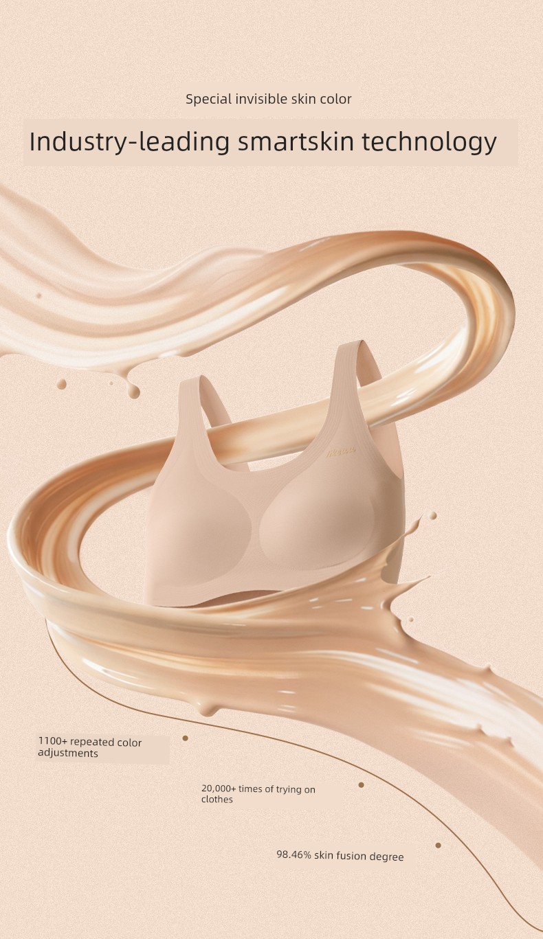 Likeuu Girl's Liquid Foundation Invisible Underwear for Junior and Senior High School Students in Three Stages of Puberty Development Bra Vest — 6