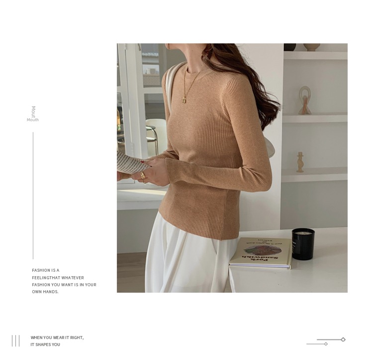 Inner lap Foreign style Self-cultivation black knitting Long sleeve Blazer