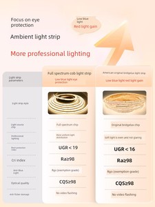 Jingya Intelligent Full Spectrum Cob Light Strip 24V Self-Adhesive Line Light Bedside Living Room Ceiling Atmosphere LED