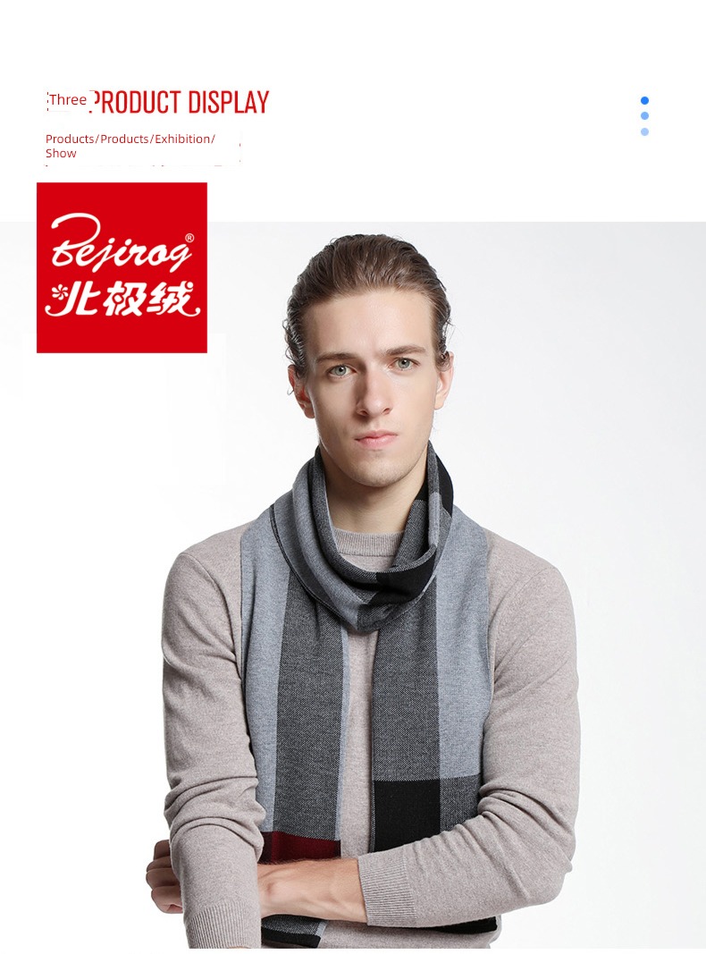 wool winter Versatile young people Gift box scarf