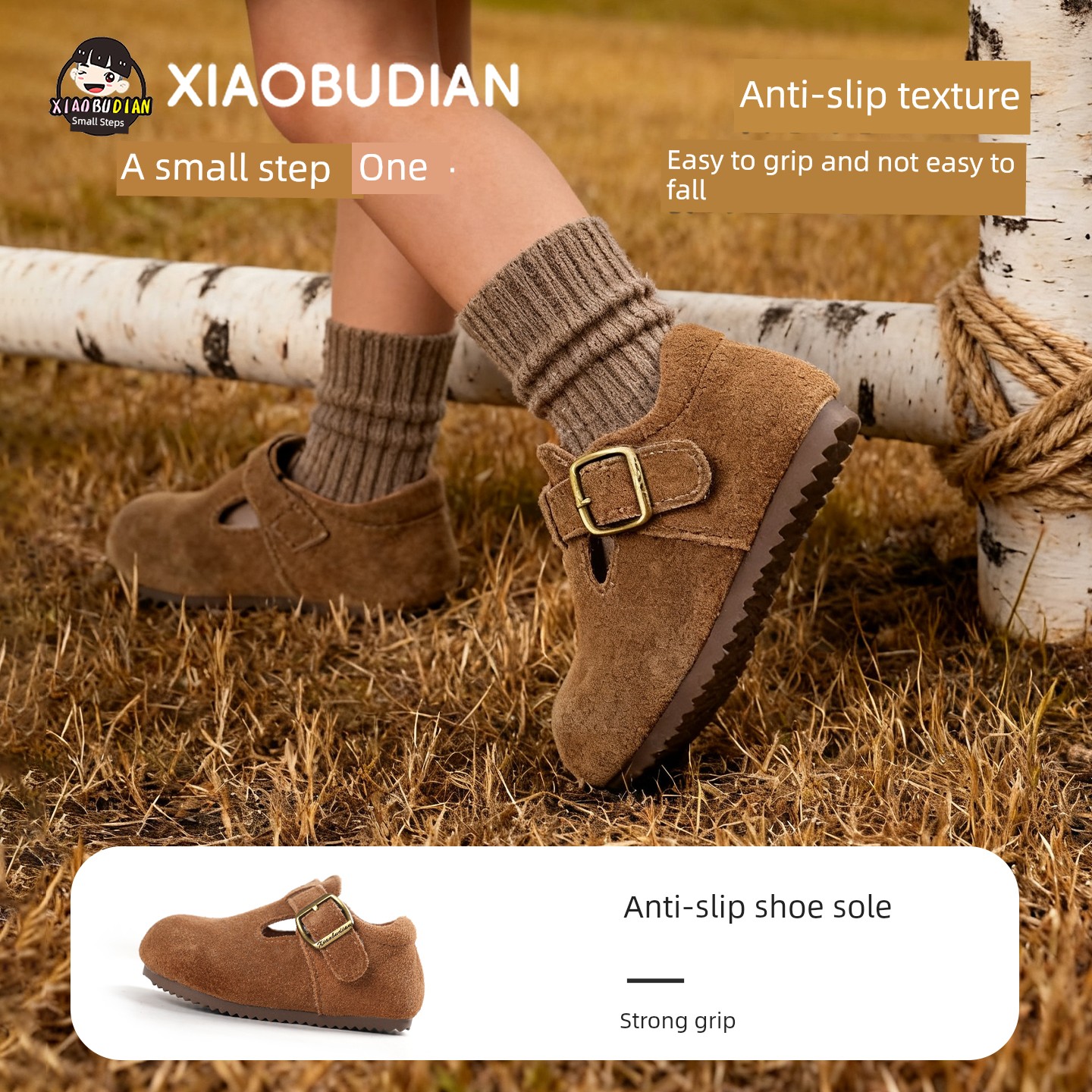 Little Steps Girls' Birkenstock-Style Shoes Autumn Children's Leather Shoes Baby Soft Sole Walking Shoes Non-Slip Girls' Shoes Boys' Shoes — 5