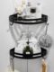No punch-out bathroom corner basket black triangle shower room storage rack tripod bathroom corner storage rack