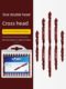 Strong magnetic cross-sized head electric drill wind batch set electric screwdriver anti-slip beaker driver head magnetic ring