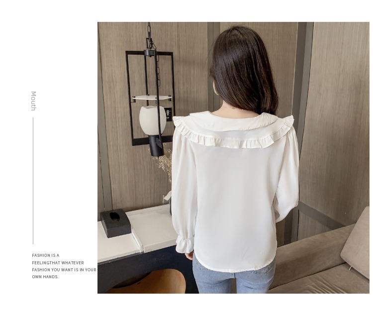 Early autumn jacket gules French summer wear Chiffon shirt