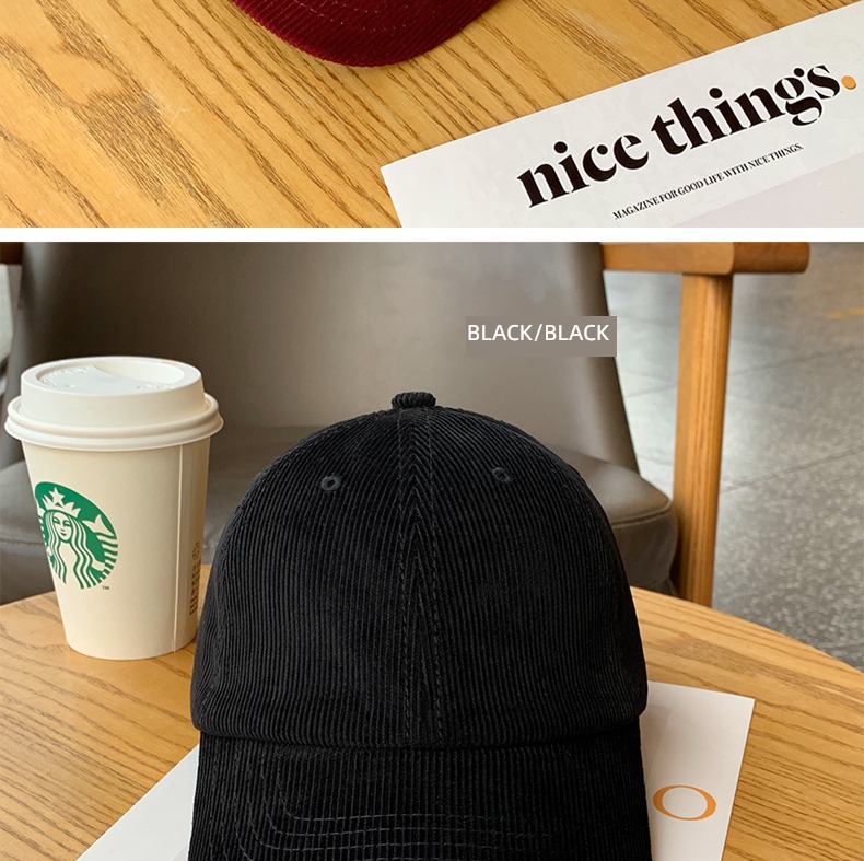 Hu stubble uncle self-control winter face without makeup Soft roof Baseball cap