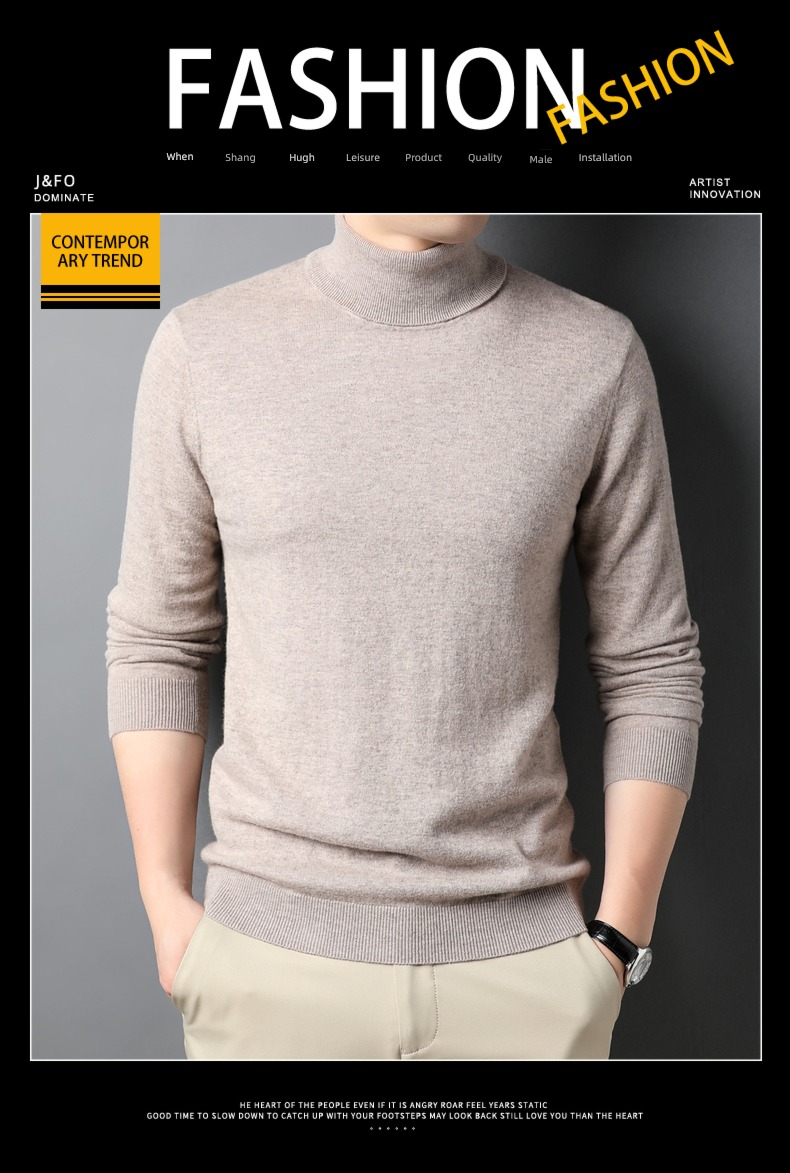 Spring, autumn and winter High collar Solid color Thin money Inner lap cardigan
