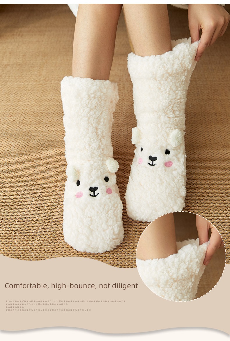 lovely Home adult sleep keep warm postpartum Floor socks
